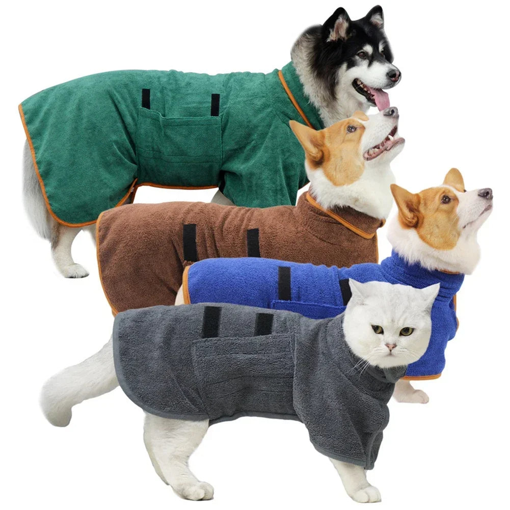 Dog Bathrobe Towel