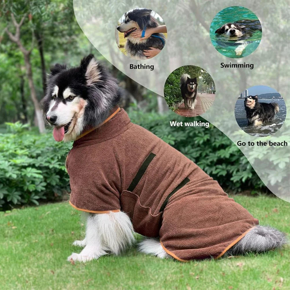 Dog Bathrobe Towel