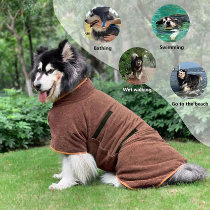 Dog Bathrobe Towel